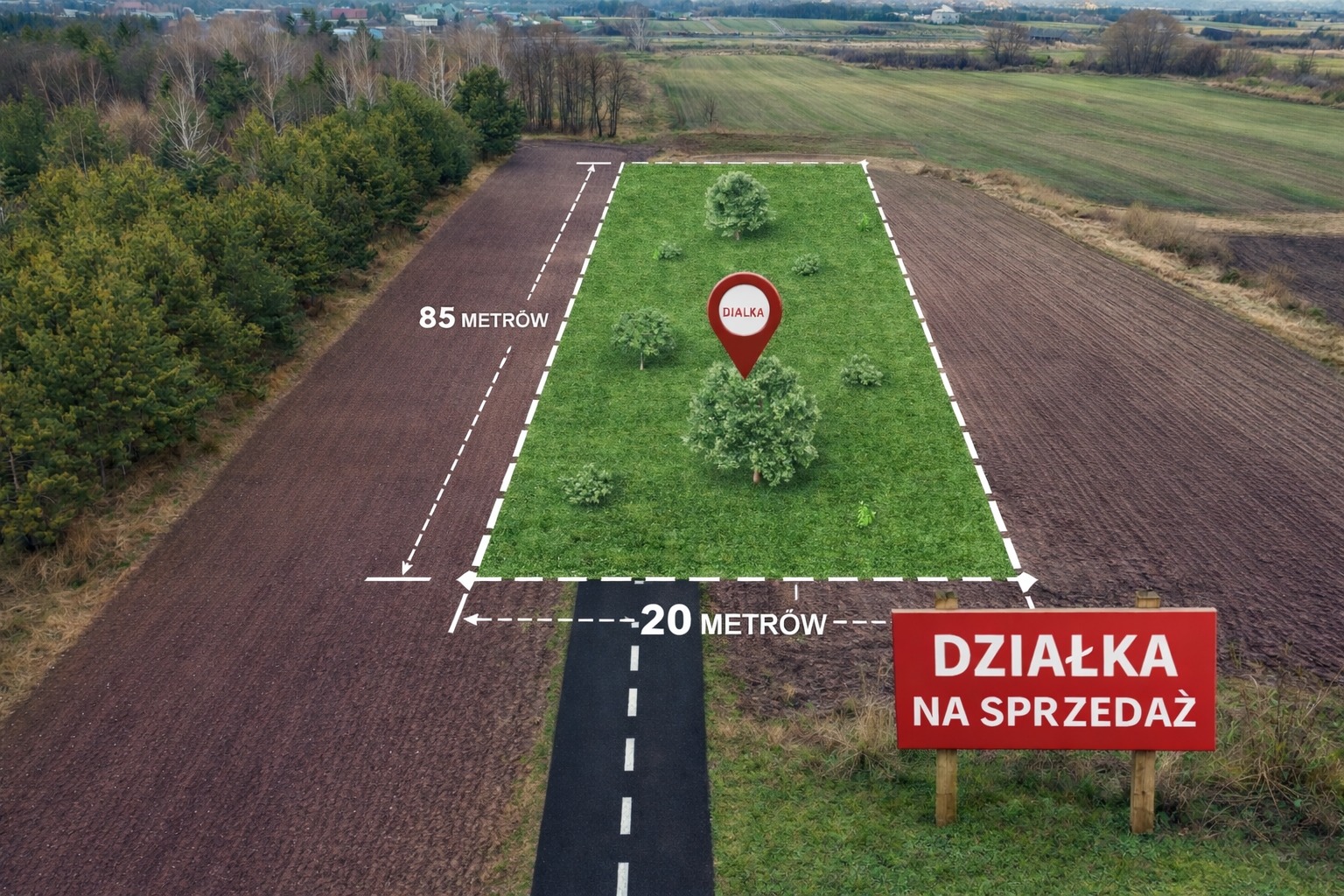 660085751_1417360583738800_5327502319074039048_n Działka 16 ar Ruda Wołoska
