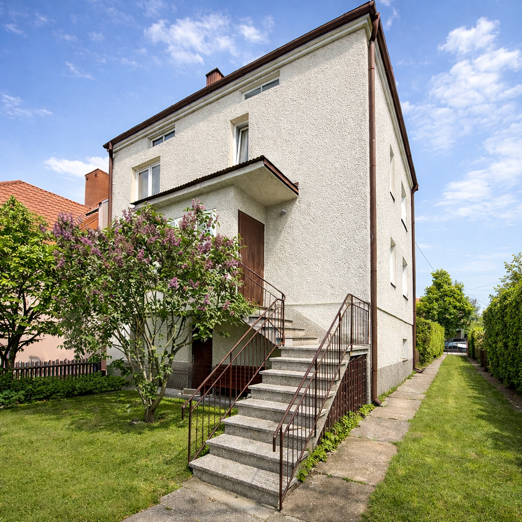 NA SPRZEDAŻ – dom w zabudowie bliźniaczej 120 m² z działką 7 arów | Tomaszów Lubelski📍 ul. Kopernika